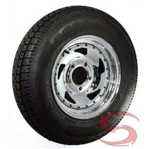 ST175/80D13 inch Bias Ply Trailer Tire with 13 in. Chrome Directional 