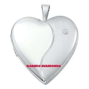  Daring Diamonds Sterling Silver & Diamond Locket 