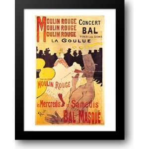 Poster advertising La Goulue at the Moulin Rouge, 1893 22x28 Framed 