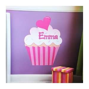  Cupcake Personalized Wall Decal    Home 