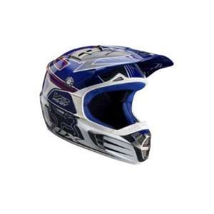 Fox Racing V2 Youth MX Bicycle Helmet   Blue   01068 002:  