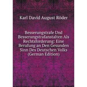   Edition) Karl David August RÃ¶der 9785877780477  Books
