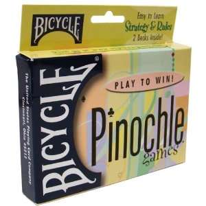  Bicycle Pinochle Blue Deck Playing Cards   2 Decks Sports 