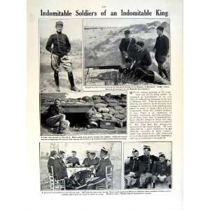   1915 16 WORLD WAR BELGIAN GUN SOLDIERS FLANDERS ALBERT