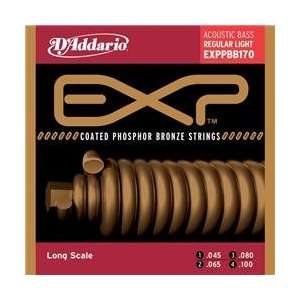  Daddario Exppbb170 Coated Phosphor Bronze Acoustic Bass 