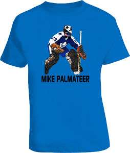 MIKE PALMATEER Leafs goalie retro t shirt Royal Blue  