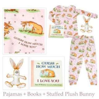   : Books to Bed Guess How Much I Love you Pajamas with Book: Clothing