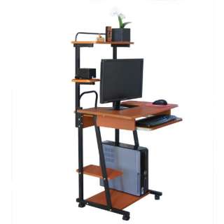 Furinno Mobile Rolling Computer Desk Table 76007DCB  