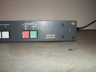 VideoTek RS 12A Routing Router Switcher Video Tek  
