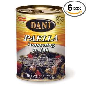 DANI Paella Seasoning in Ink, 9 Ounce Easy Open Cans (Pack of 6 