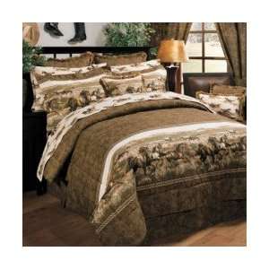   Horses 4 Piece Full Comforter Set   Western Bedding: Home & Kitchen