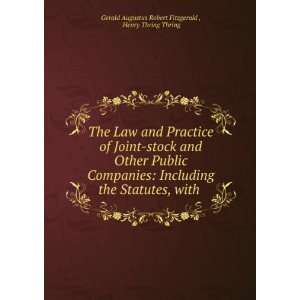  The Law and Practice of Joint stock and Other Public Companies 