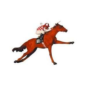 Jockey on Horse Christmas Ornament 