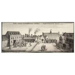   8cm) Gloss Stickers Wenceslaus Hollar   Arundel House, from the N