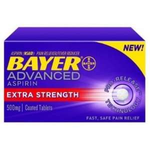  Bayer Adv Aspirin Tabs Ext Str Size: 80: Health & Personal 