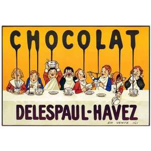  Chocolate Delespaul Havez Framed 32x47 Canvas Art