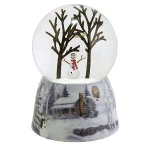 Cheerful Snowman Snow Globe 