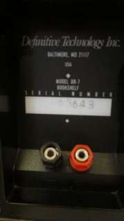 Definitive Technology DR 7 Bookshelf Loudspeaker System 200 Watt 