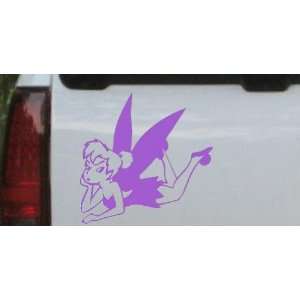   3in    Tinkerbell Laying Cartoons Car Window Wall Laptop Decal Sticker