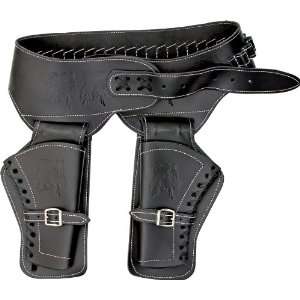 Denix Replicas 021M Black Embossed Tooled Leather Right Draw Holster 