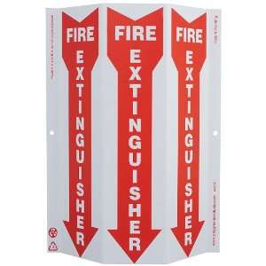  Zing Eco Safety Tri View Sign, Legend FIRE EXTINGUISHER 