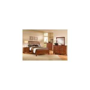   Cherry Slat Bedroom Set by Vaughan Bassett Furniture: Home & Kitchen