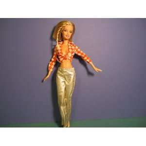  BARBIE WITH FUNKY GOLD LAME DRESS 