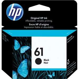  New HP 61 Ink Cartridge Black Inkjet Print Technology 