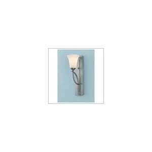  Barrington One Light Brushed Steel Wall Sconce: Home 