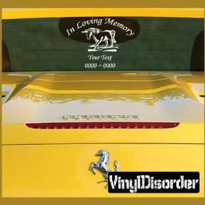   Loving Memory Custom Car or Wall Vinyl Decal Stickers: Everything Else