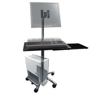  Rolling Computer and LCD Monitor Stand Electronics