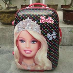  20/51cm Barbie travel Luggage Bag Trolley Roller 
