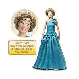  Princess Diana Vinyl Portrait Doll   Aquamarine Silk 