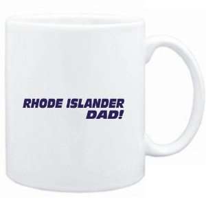  Mug White  Rhode Islander DAD  Usa States Sports 