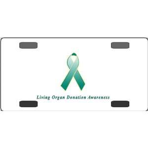  Living Organ Donation Awareness Ribbon Vanity License 