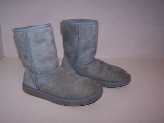   UGG BOOTS CLASSIC SHORT 5825 BLUE SIZE 7 GOOD USED CONDITION  