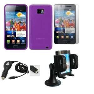  Mobile Palace  Purple Gel case pouch with screen protector and Car 