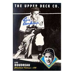  Lou Boudreau Autograph/Signed 1994 Upper Deck Card Sports 