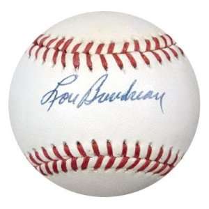  Signed Lou Boudreau Ball   AL PSA DNA #J49257 