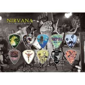  Nirvana Premium Celluloid Guitar Picks Display Classic 