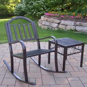   Oakland Living Rochester Rocker with Side Table: Patio, Lawn & Garden