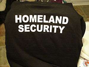 shirt 3XL Homeland Security agent Special police  