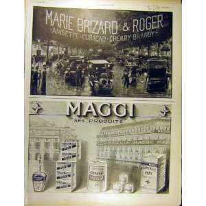   1911 Advert Maggi Products Marie Brizard Brandy French