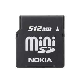  512MB Nokia Mini SD Memory Card for Mobile Devices, Data 