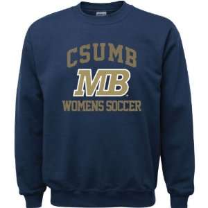 Cal State Monterey Bay Otters Navy Youth Womens Soccer Arch Crewneck 