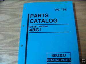 Isuzu 4BG1 Diesel Engine Parts Catalog #1  