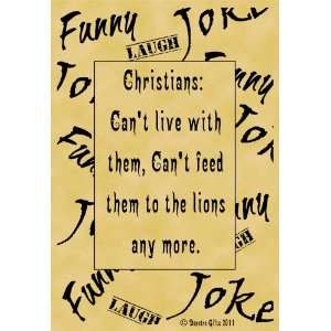   Parchment Poster Quotation Humor Funny Joke Christians