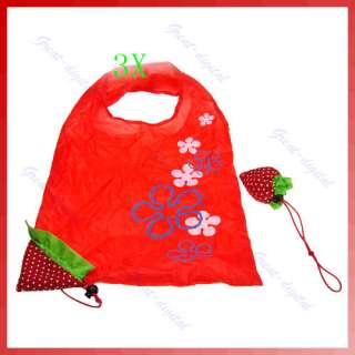 Pcs Strawberry Reusable Shopping Shoulder Tote Bag  