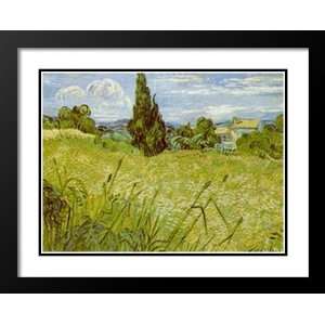  Van Gogh Framed and Double Matted Art 25x29 Wheatfield 