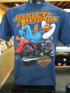 New Mens Red Rock Harley Davidson Looney Tunes T Shirt  